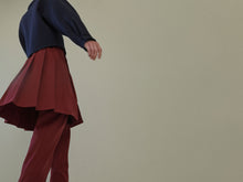 Load image into Gallery viewer, Maroon Stretch Eco Wool Kilt
