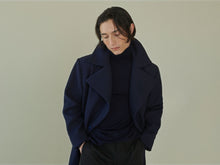 Load image into Gallery viewer, Deep Indigo Belted Duster Coat
