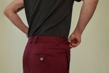 Load image into Gallery viewer, Maroon Stretch Eco Wool Single-Breasted Suit

